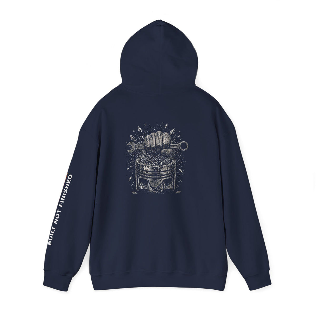 Built Not Finished Fist Motorcycle Helmet Hoodie — BNF Motorsports Streetwear