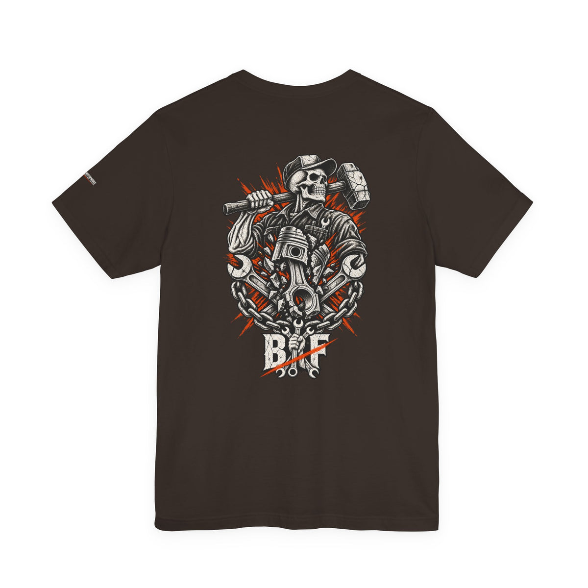 BNF Motorworks — Front Logo + Sleeve (Black Tee)