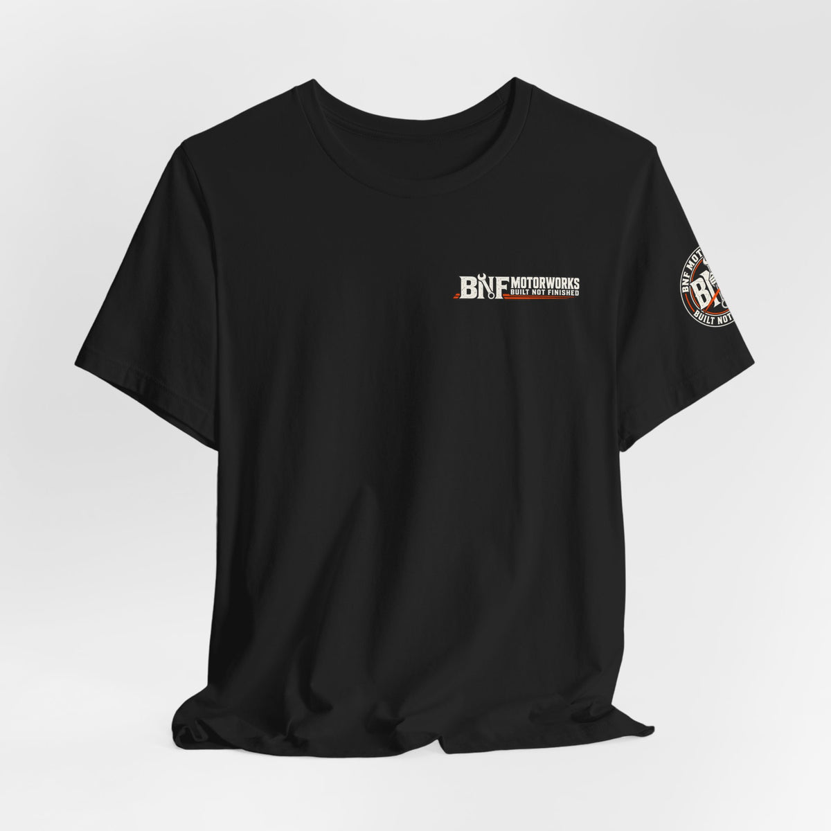 BNF Motorworks — Sledge Piston Back (Black Tee)
