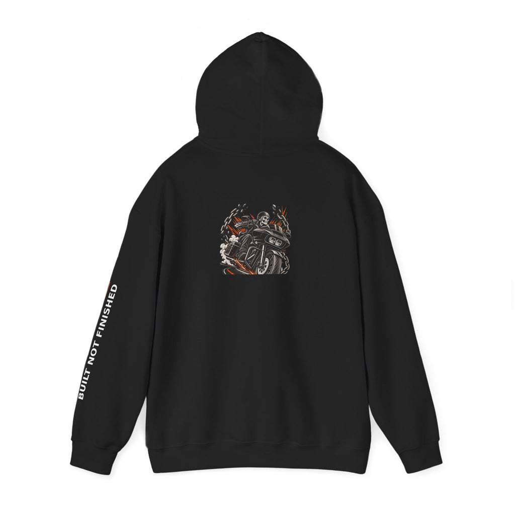 BNF Motorworks — Sharknose Rider Back (Black Hoodie)