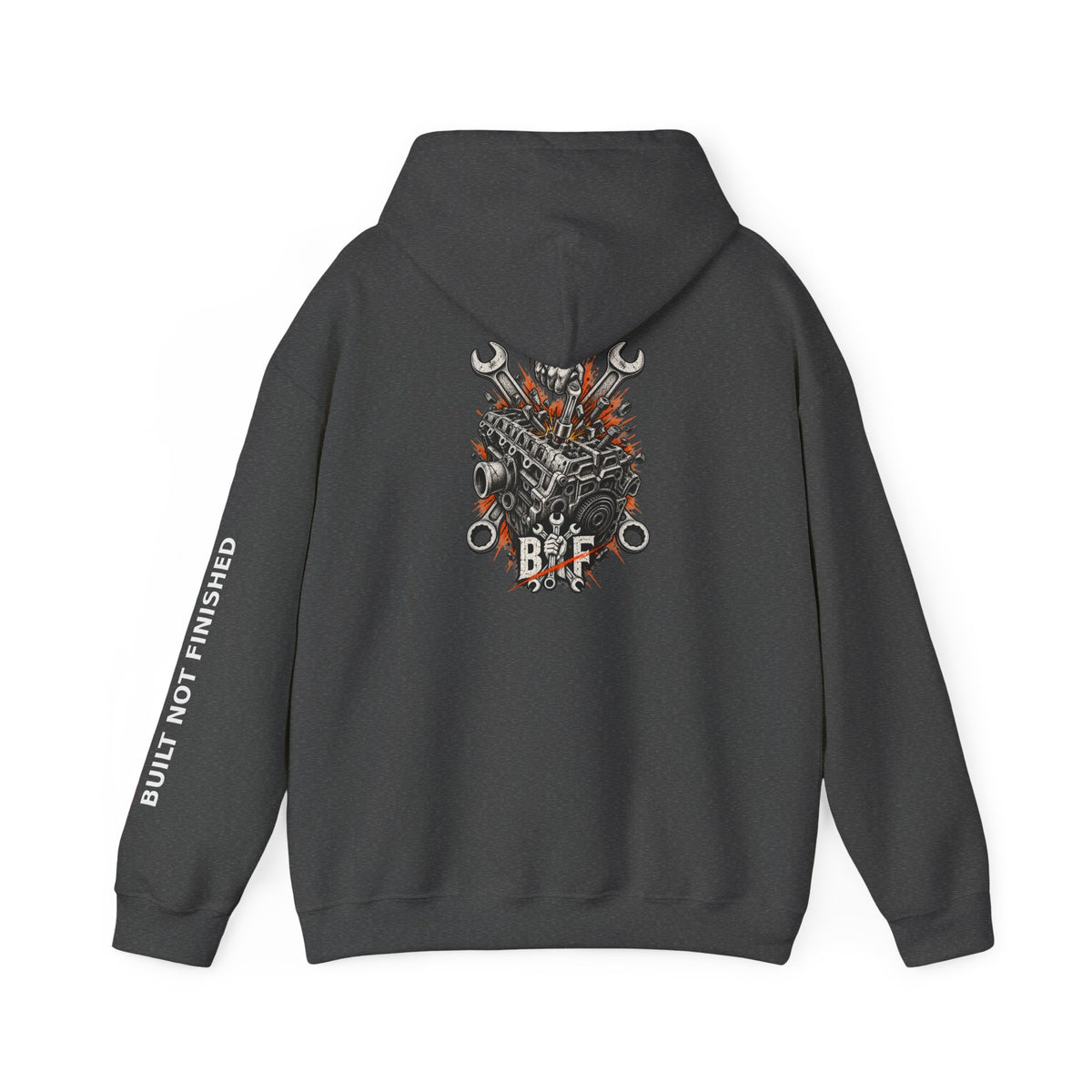 BNF Motorworks — Engine Breaker Back (Black Hoodie)