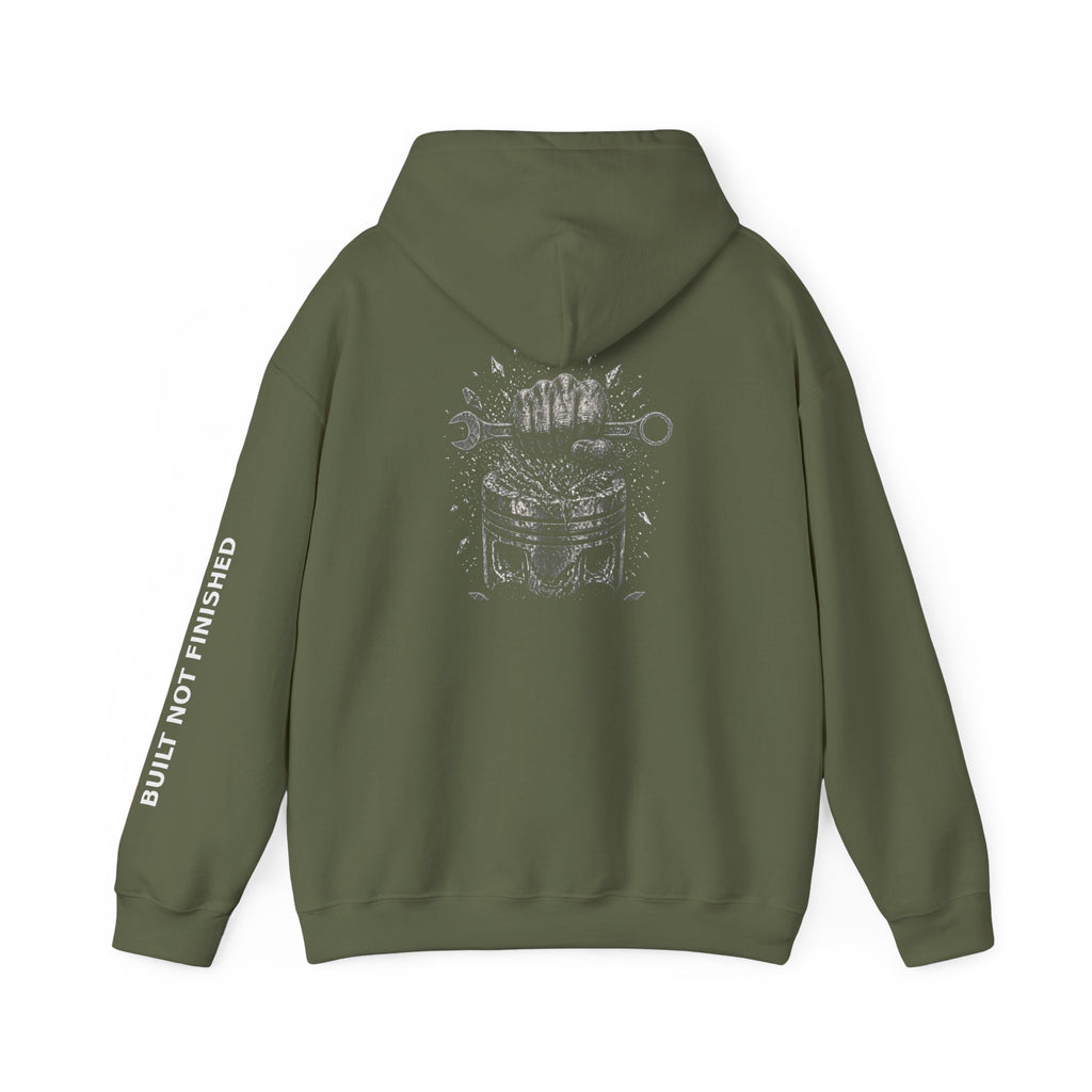Built Not Finished Fist Motorcycle Helmet Hoodie — BNF Motorsports Streetwear