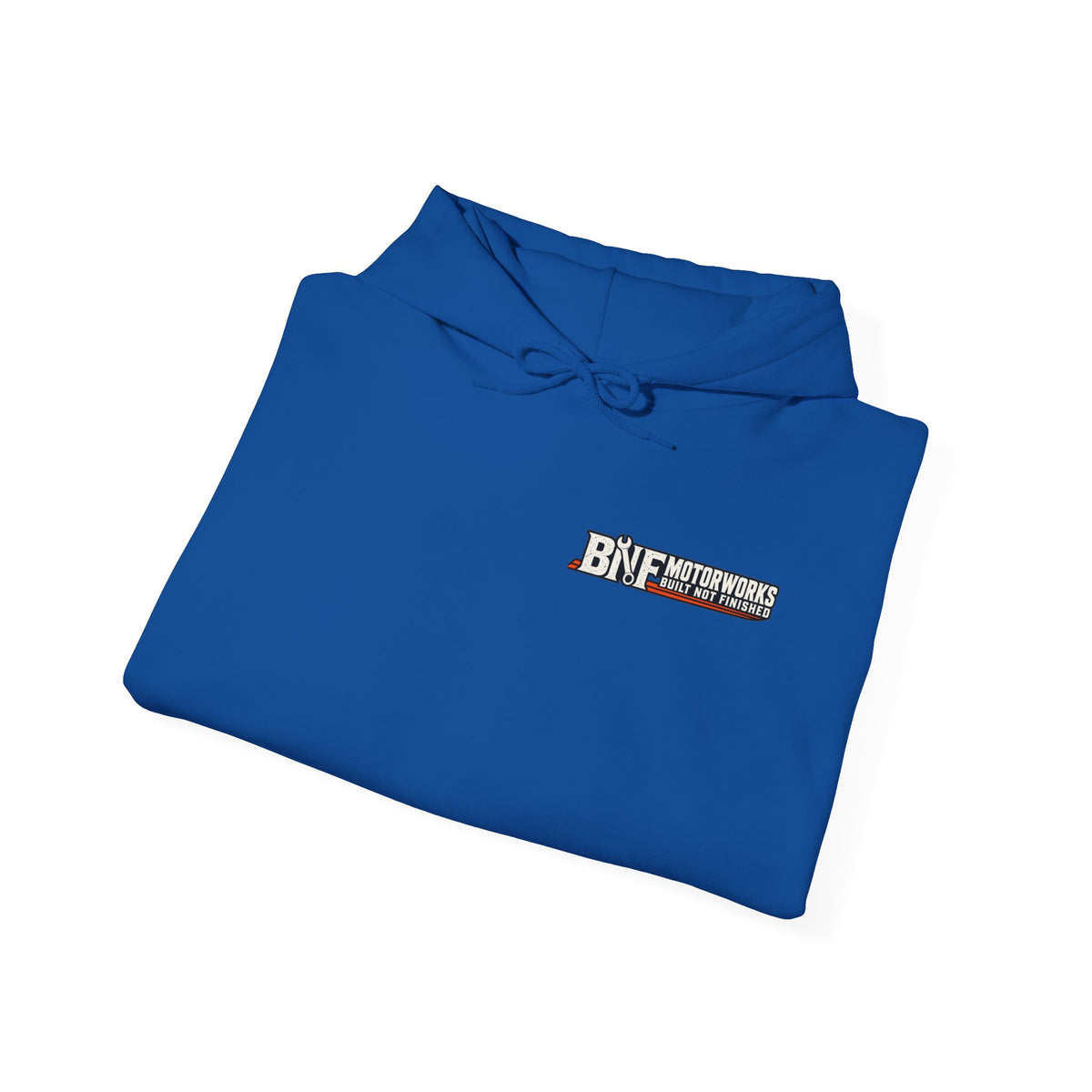 BNF Motorworks — Logo Back + Chest + Sleeve (Black Hoodie)