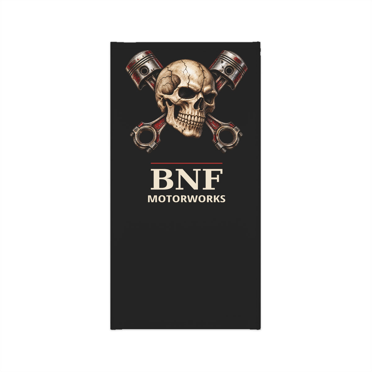 BNF Crossed Pistons Skull Neck Gaiter