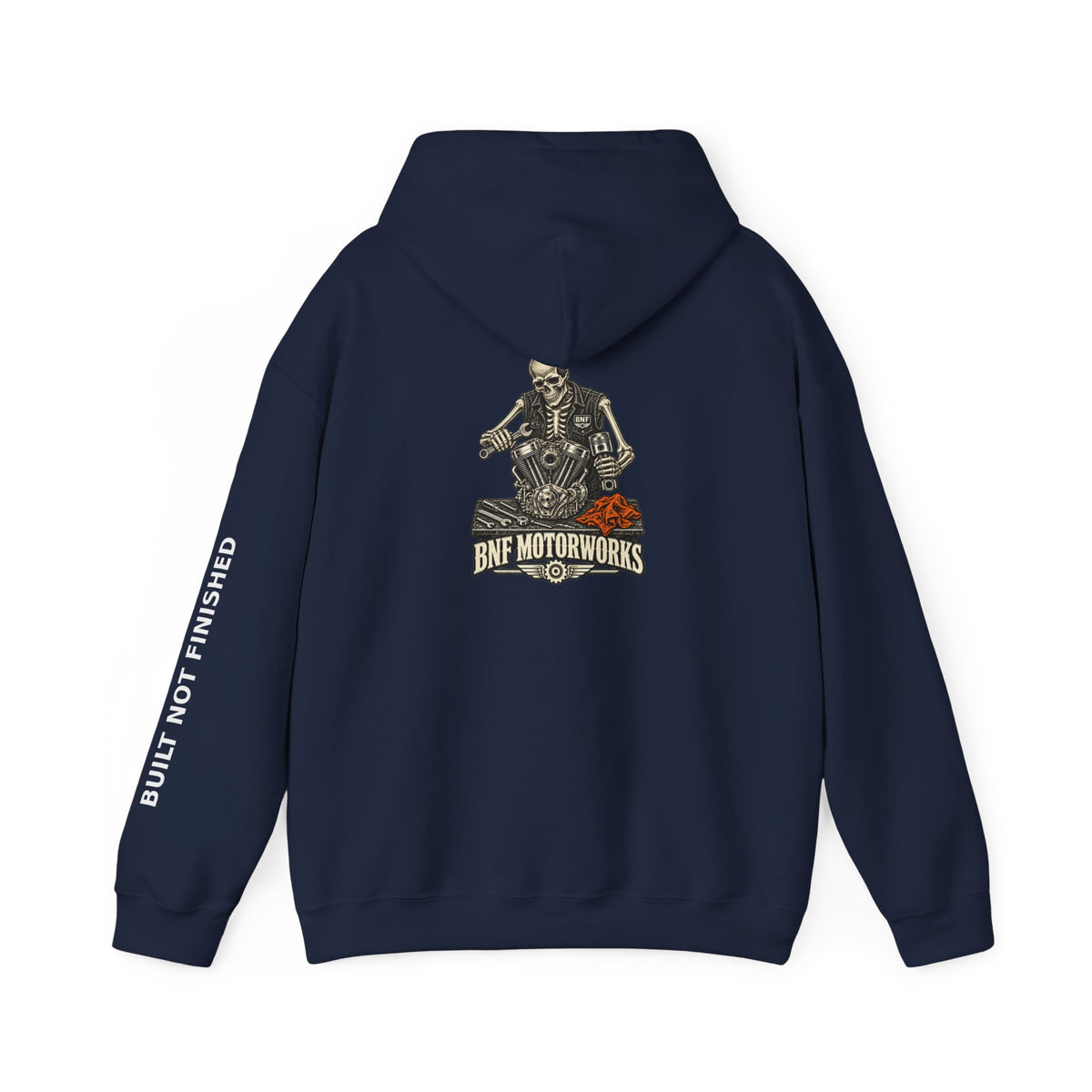 BNF Motorworks — Skeleton Mechanic Back Hoodie