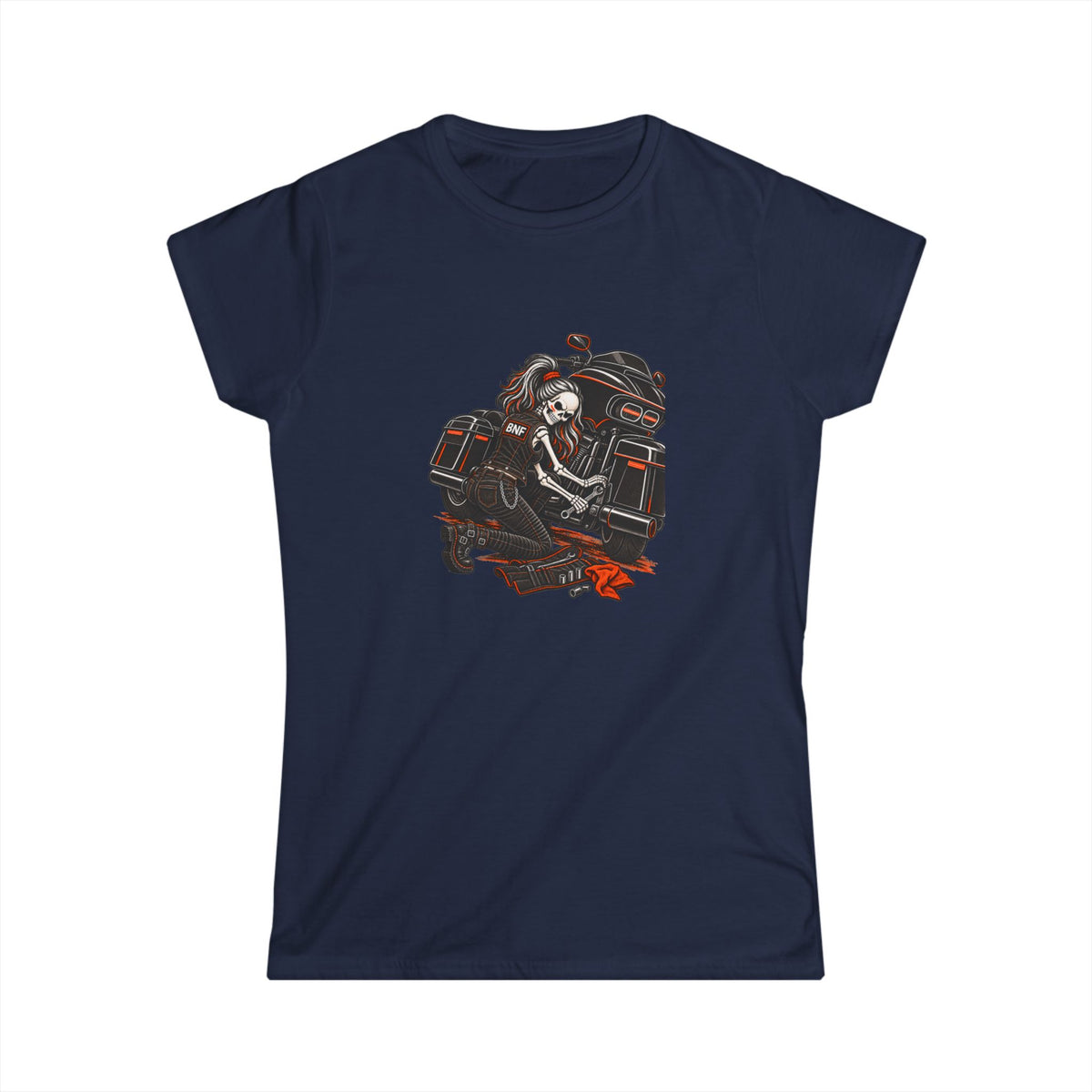 BNF Motorworks — Garage Girl Women’s Softstyle Tee | Black