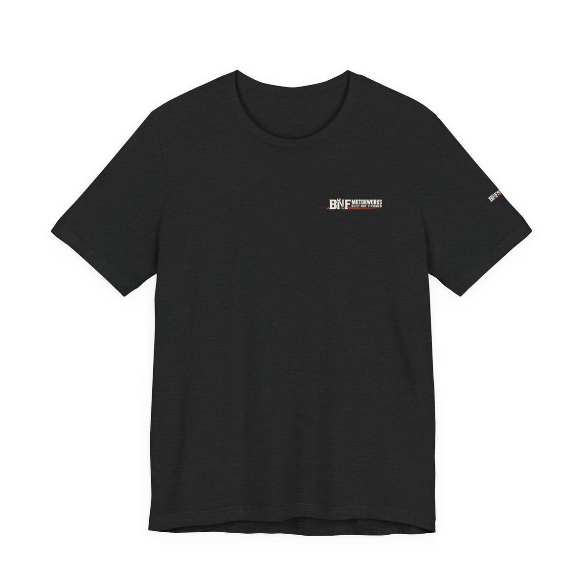 BNF Motorworks — Front Logo + Sleeve (Black Tee)