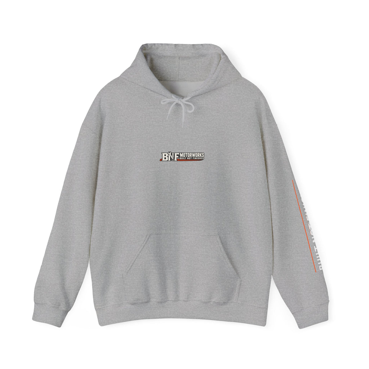 Motorcycle Skull Hoodie — "Built, Not Finished" Rider Sweatshirt