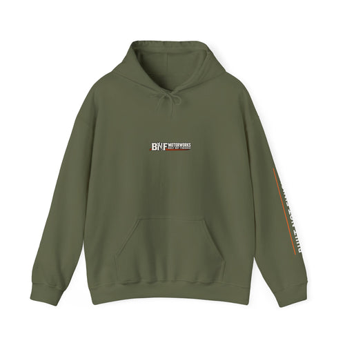 BNF Motorworks — Built Not Finished Fist & Helmet Hoodie