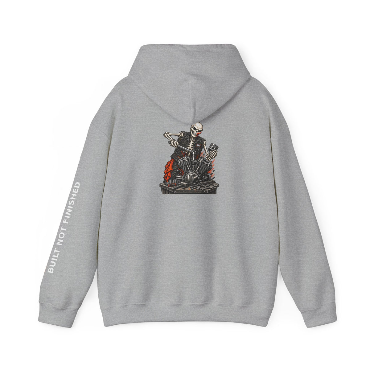 BNF Motorworks — Skeleton Engine Back Hoodie