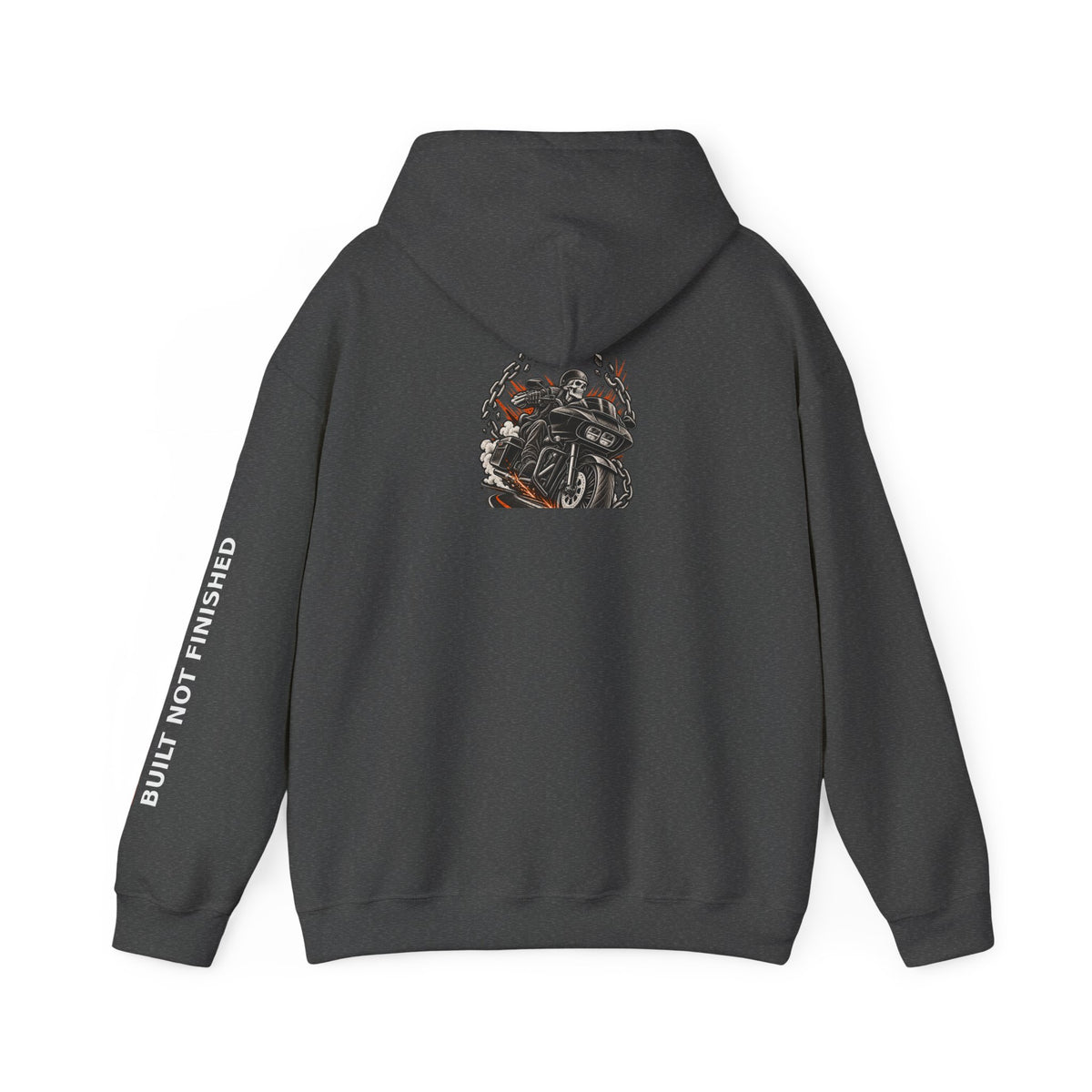 BNF Motorworks — Sharknose Rider Back (Black Hoodie)