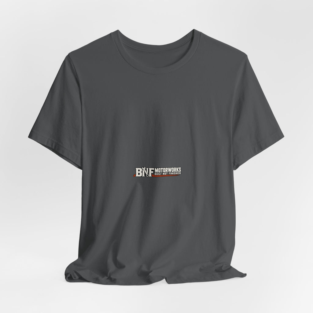 BNF Motorworks — Sledge Piston Back (Black Tee)
