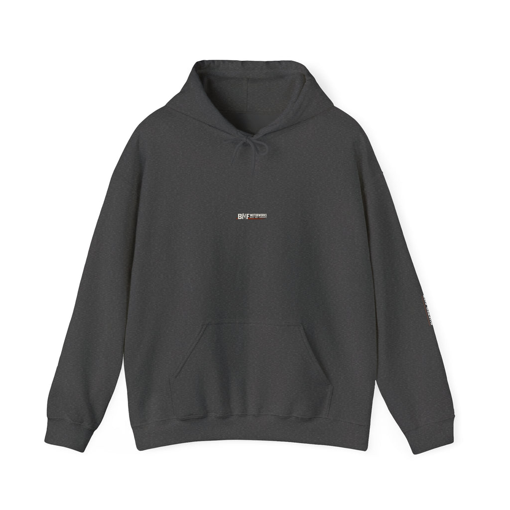 BNF Motorworks — Sharknose Fist Hoodie (Back + Name)