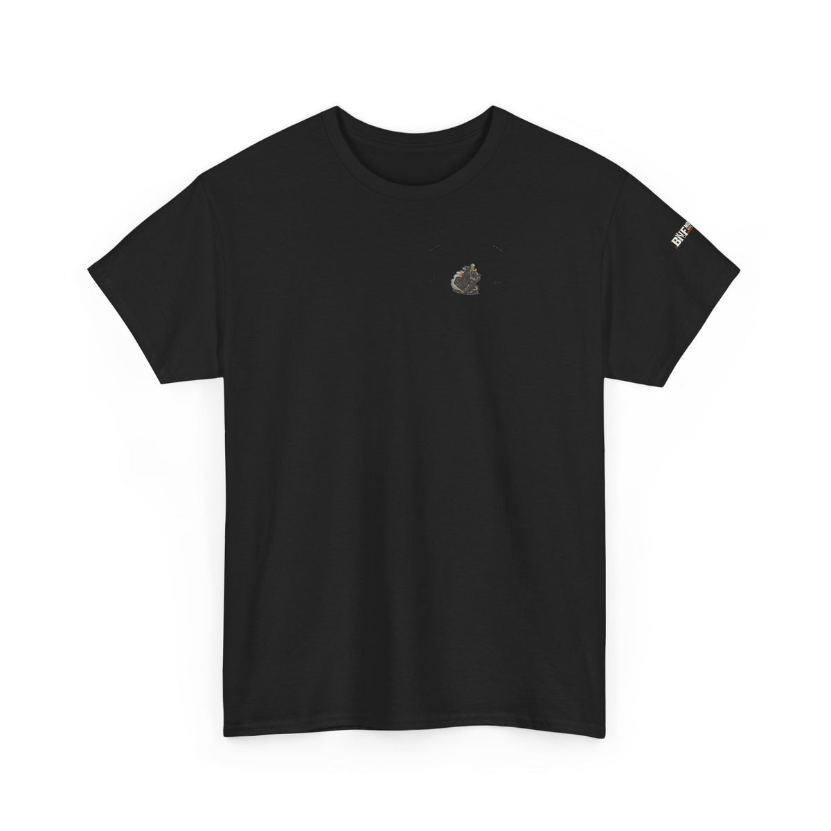 BNF Motorworks — Skeleton Rider Tee | Black + Sleeve Logo