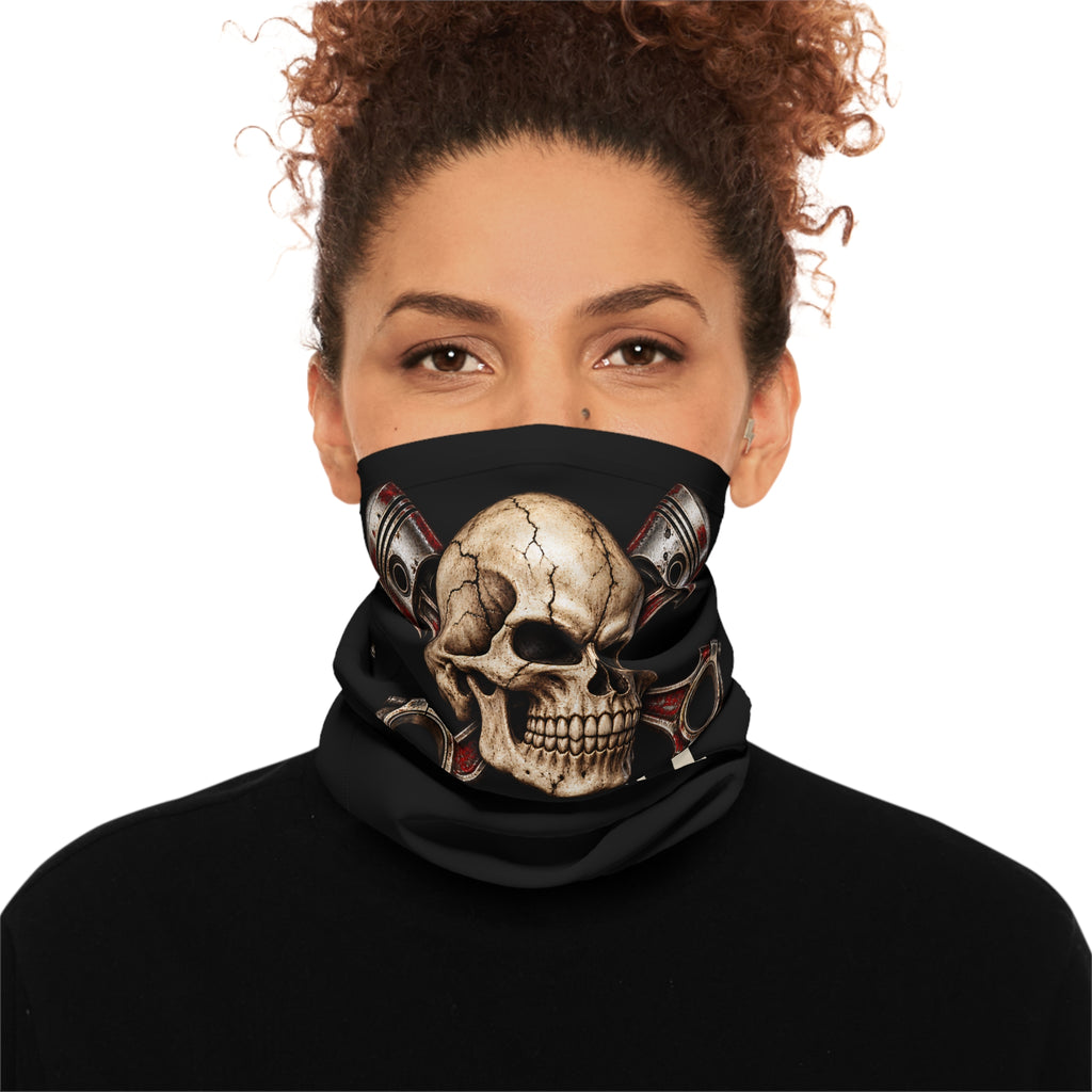 BNF Crossed Pistons Skull Neck Gaiter