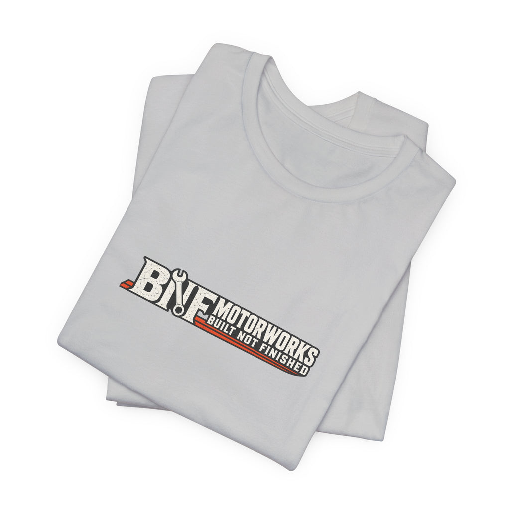 BNF Motorworks — Front Logo + Sleeve (Black Tee)