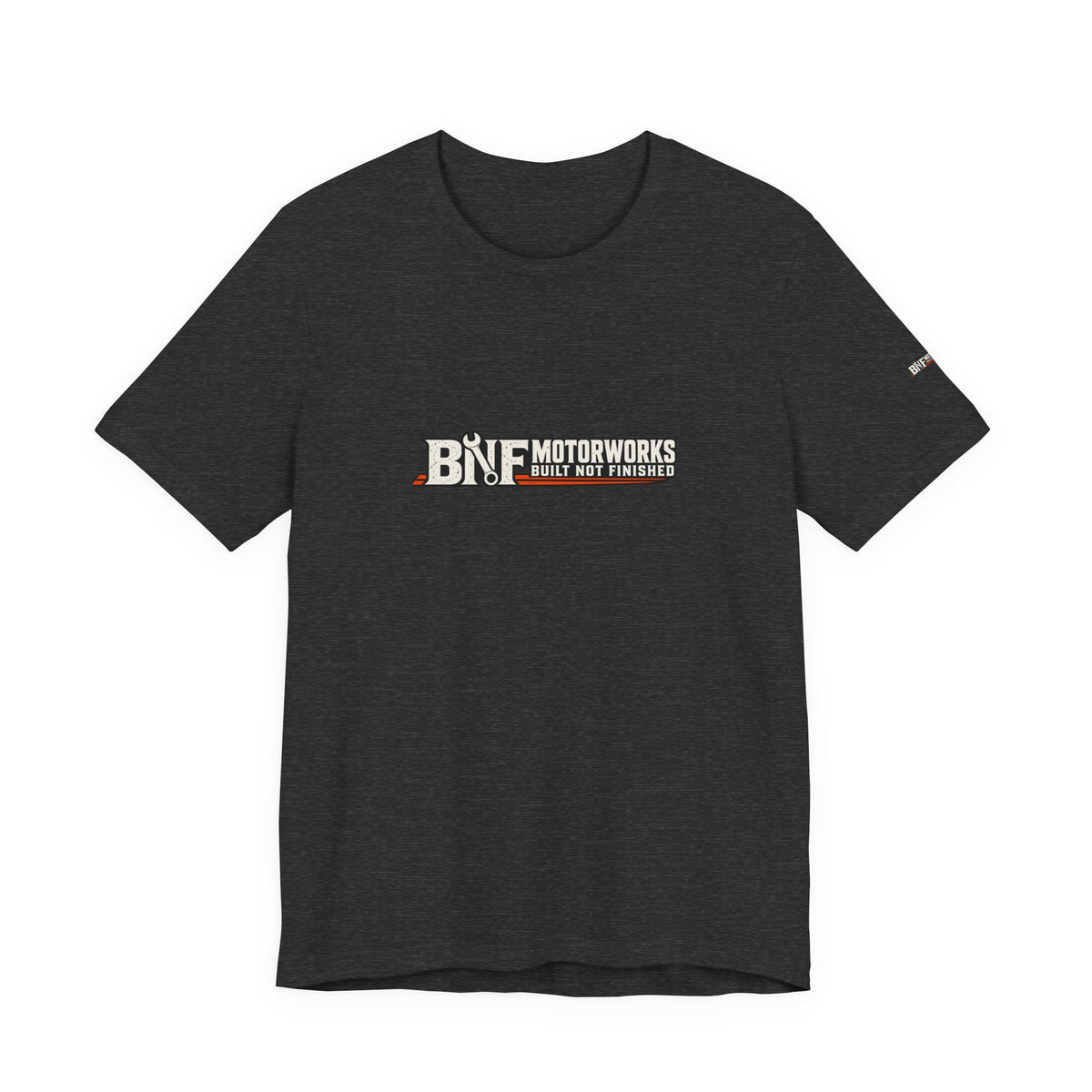 BNF Motorworks — Front Logo + Sleeve (Black Tee)