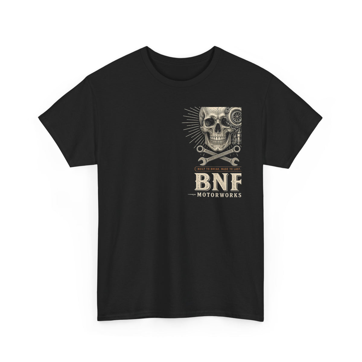 Turbo Skull Crossed Wrenches Tee