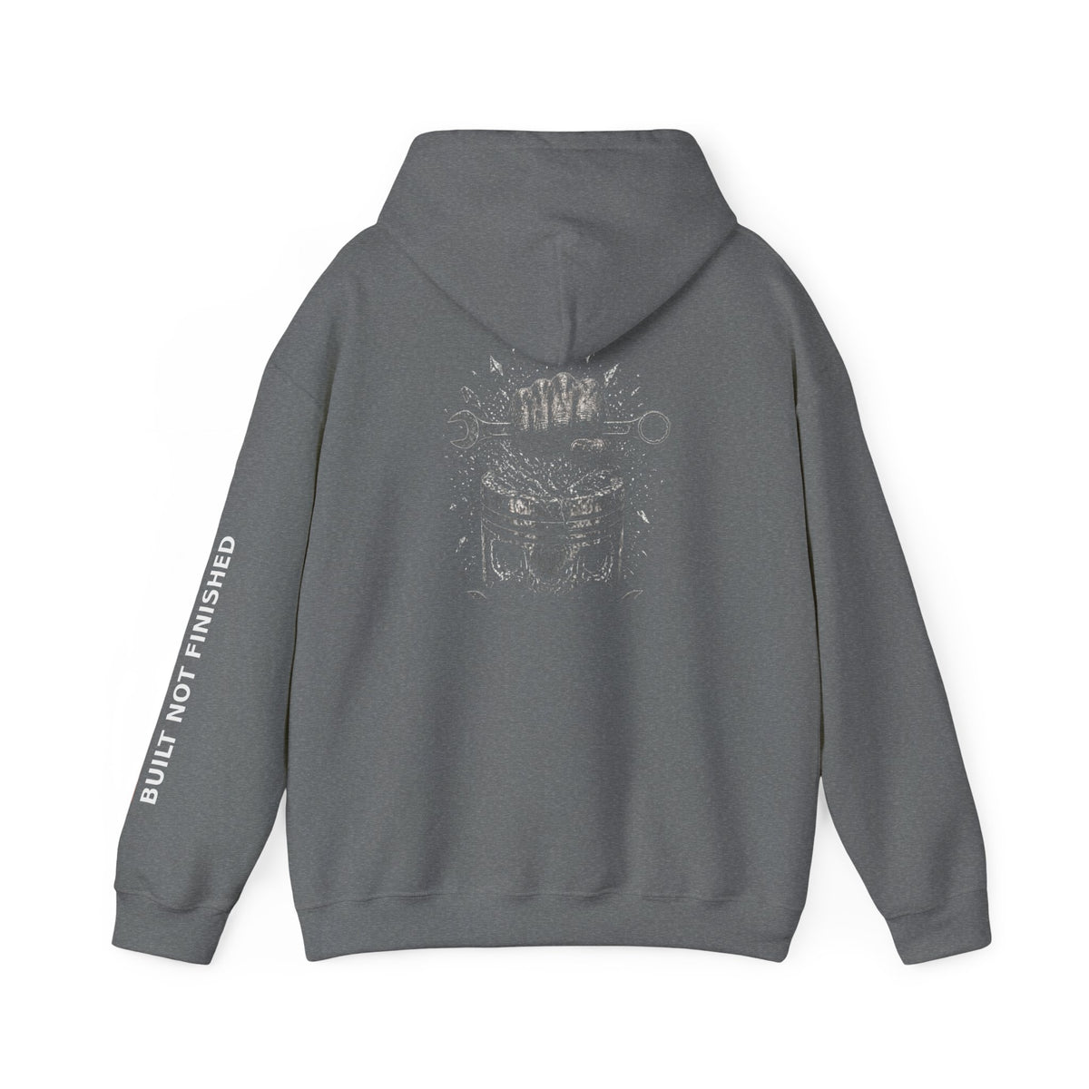 Built Not Finished Fist Motorcycle Helmet Hoodie — BNF Motorsports Streetwear