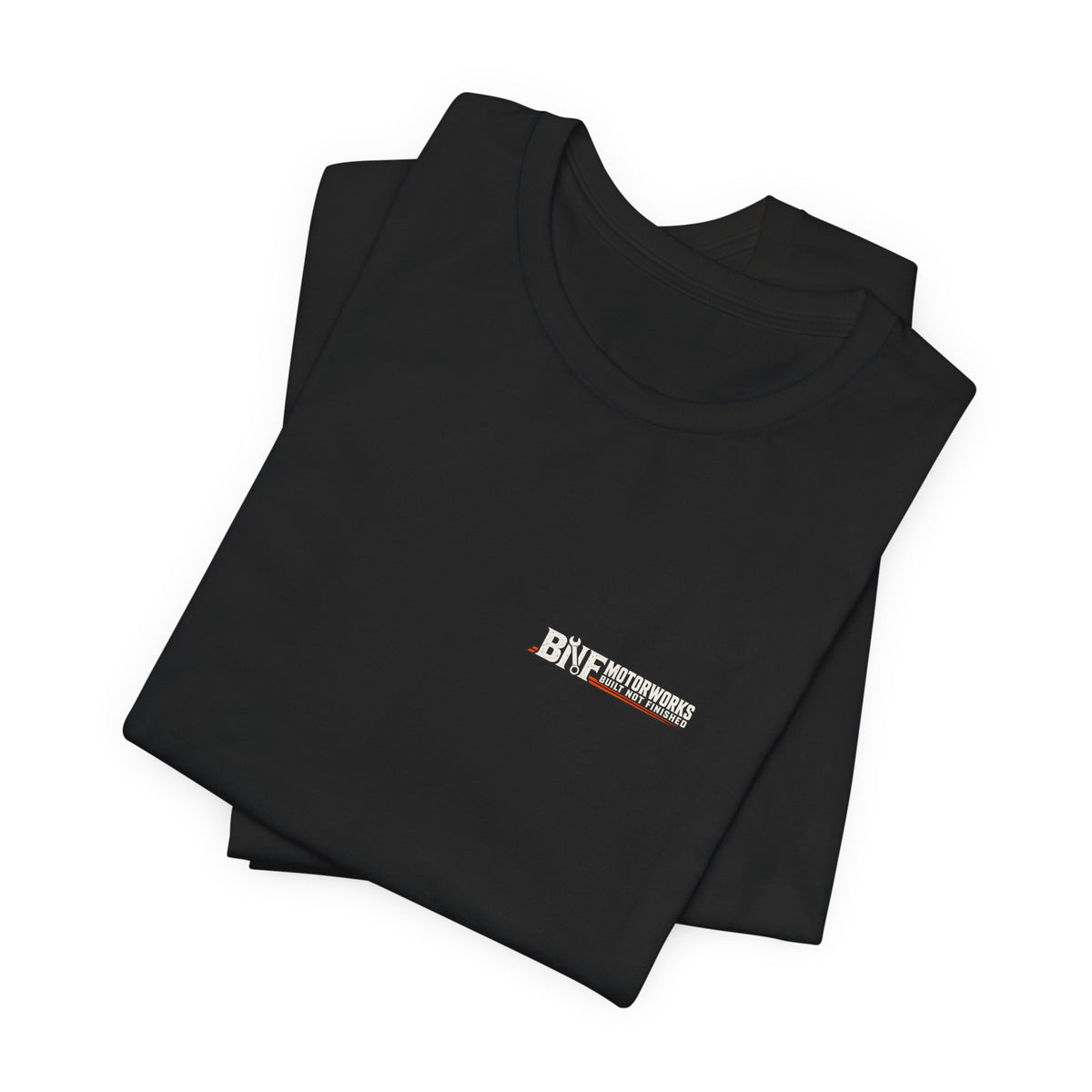 BNF Motorworks — Sharknose Rider Back (Black Tee)