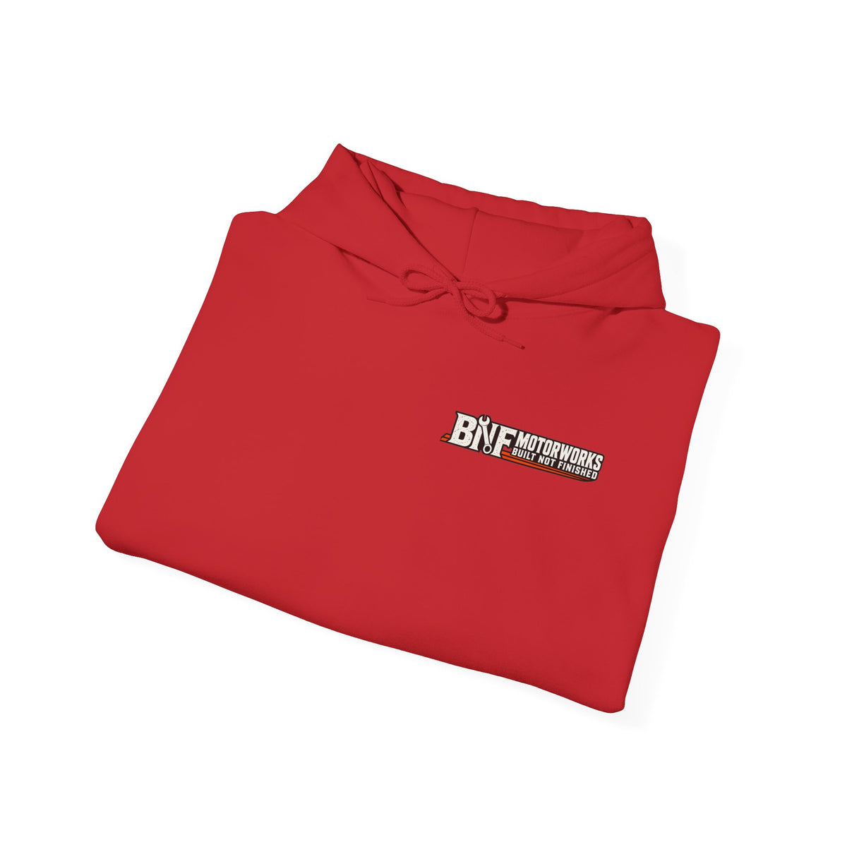 BNF Motorworks — Logo Back + Chest + Sleeve (Black Hoodie)