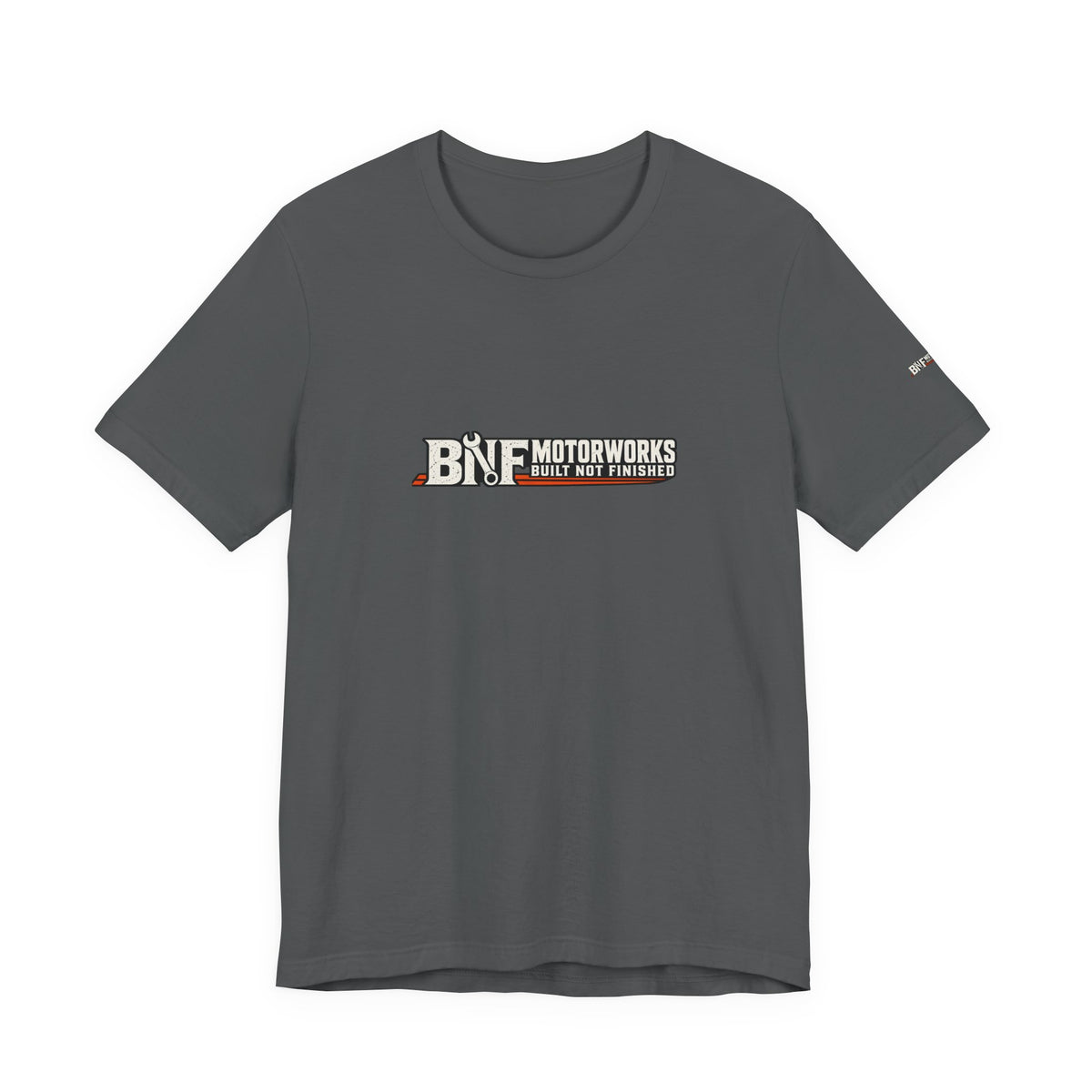 BNF Motorworks — Front Logo + Sleeve (Black Tee)