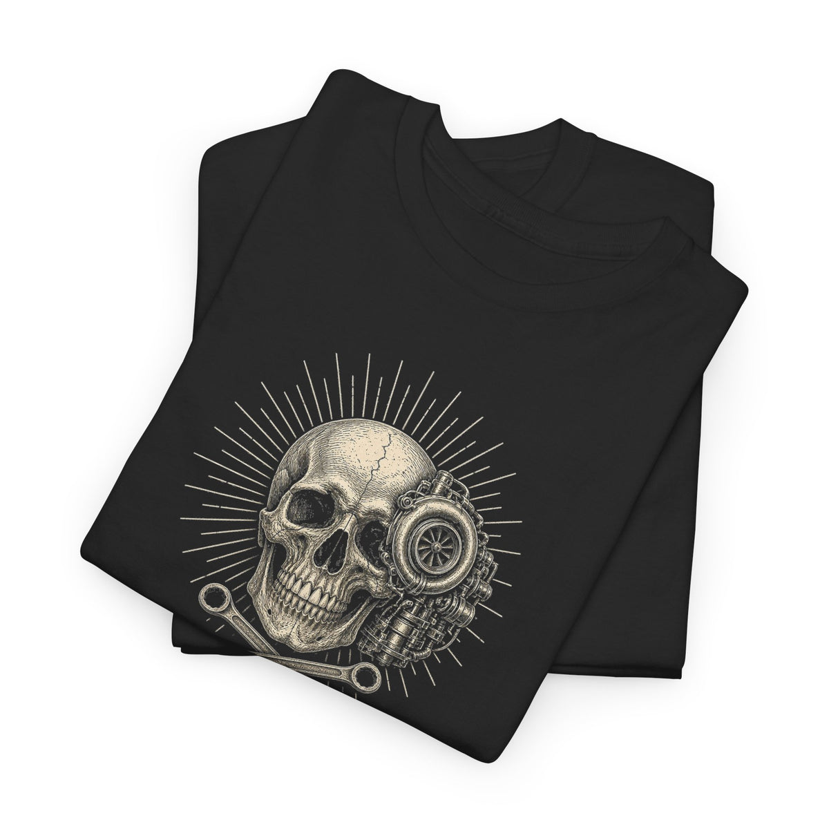 Turbo Skull Crossed Wrenches Tee