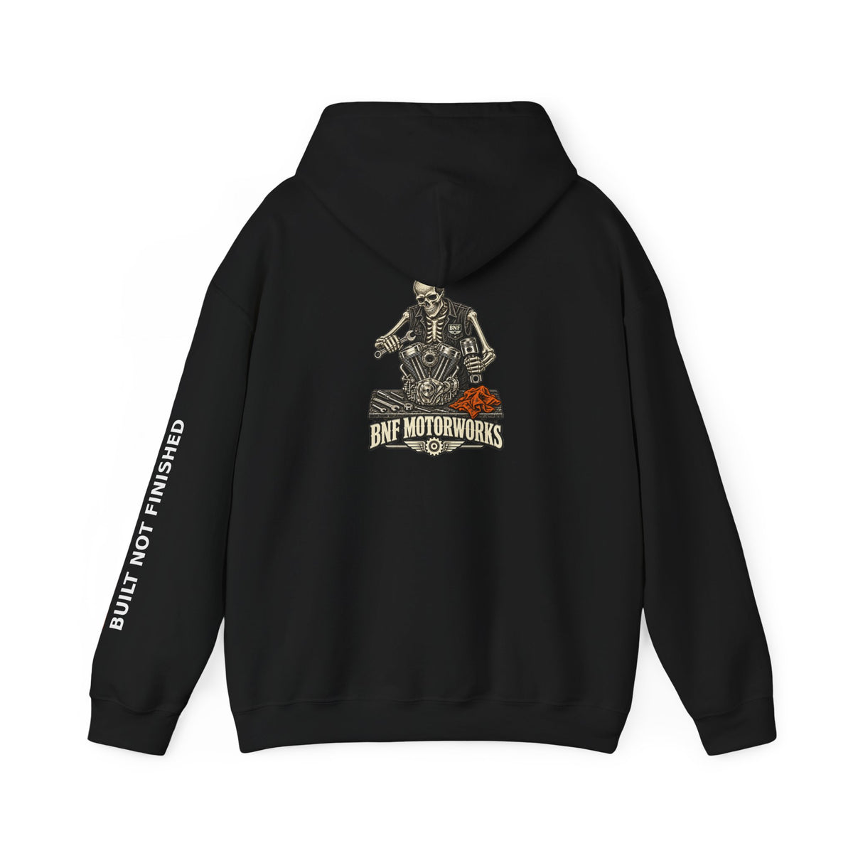 BNF Motorworks — Skeleton Mechanic Back Hoodie