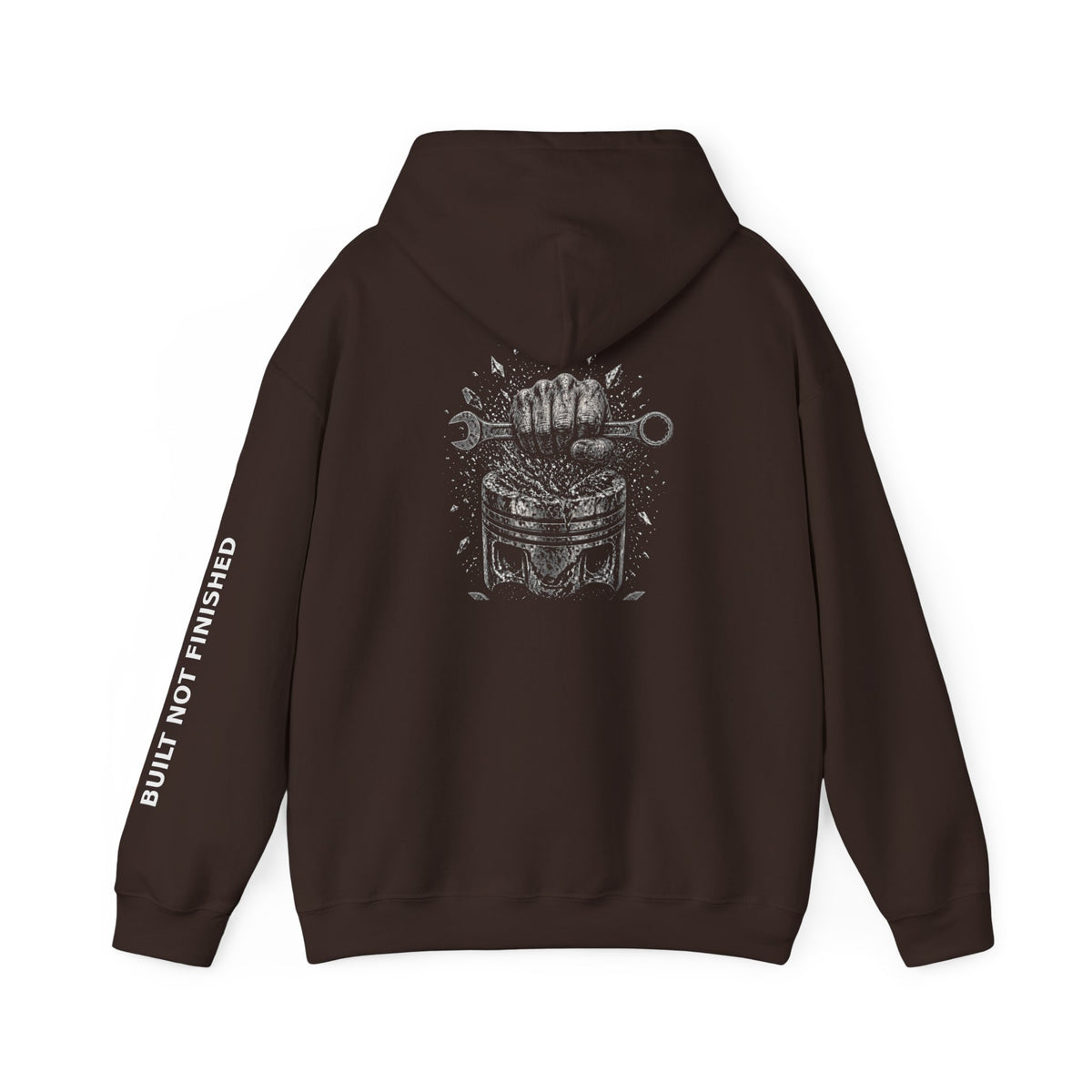 Built Not Finished Fist Motorcycle Helmet Hoodie — BNF Motorsports Streetwear