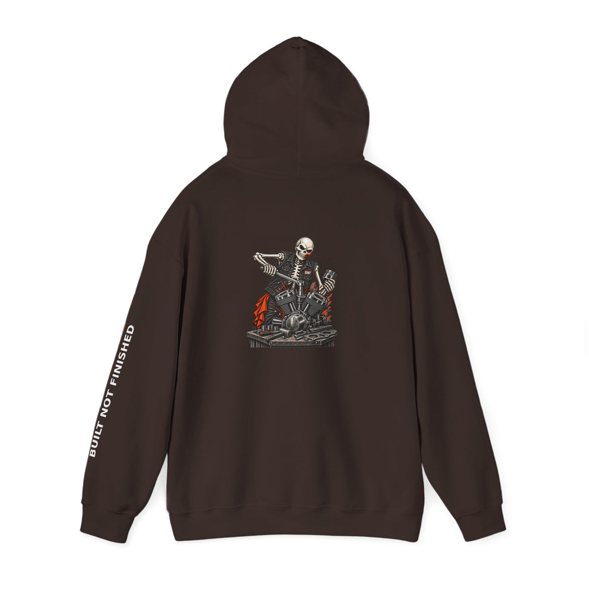 BNF Motorworks — Skeleton Engine Back Hoodie