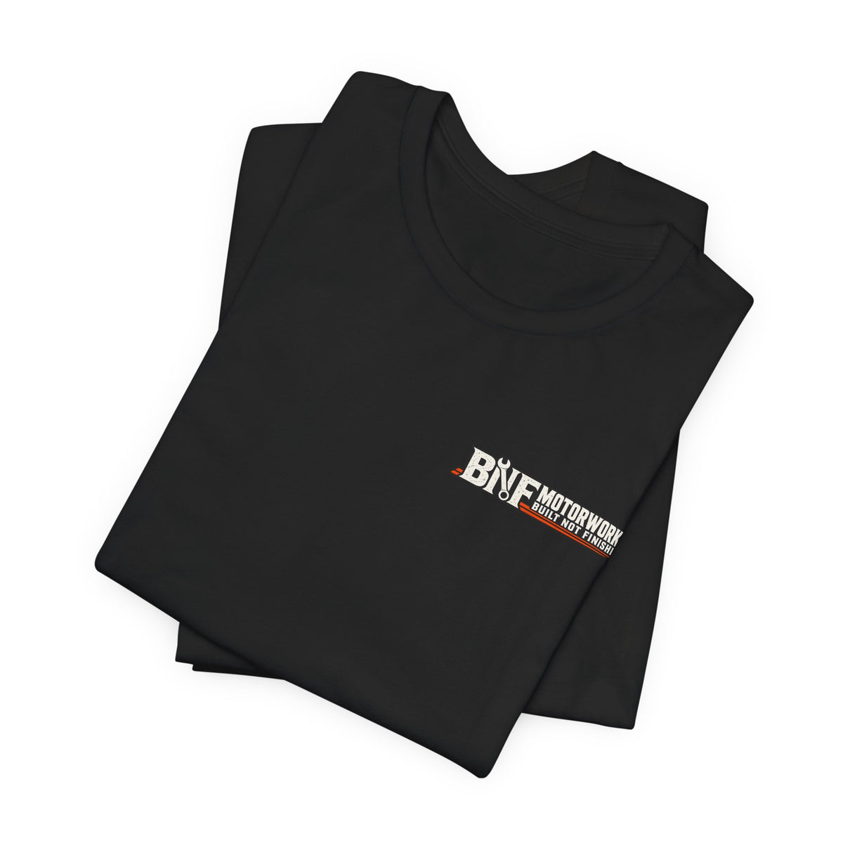 BNF Motorworks — Sharknose Rider Back (Black Tee)