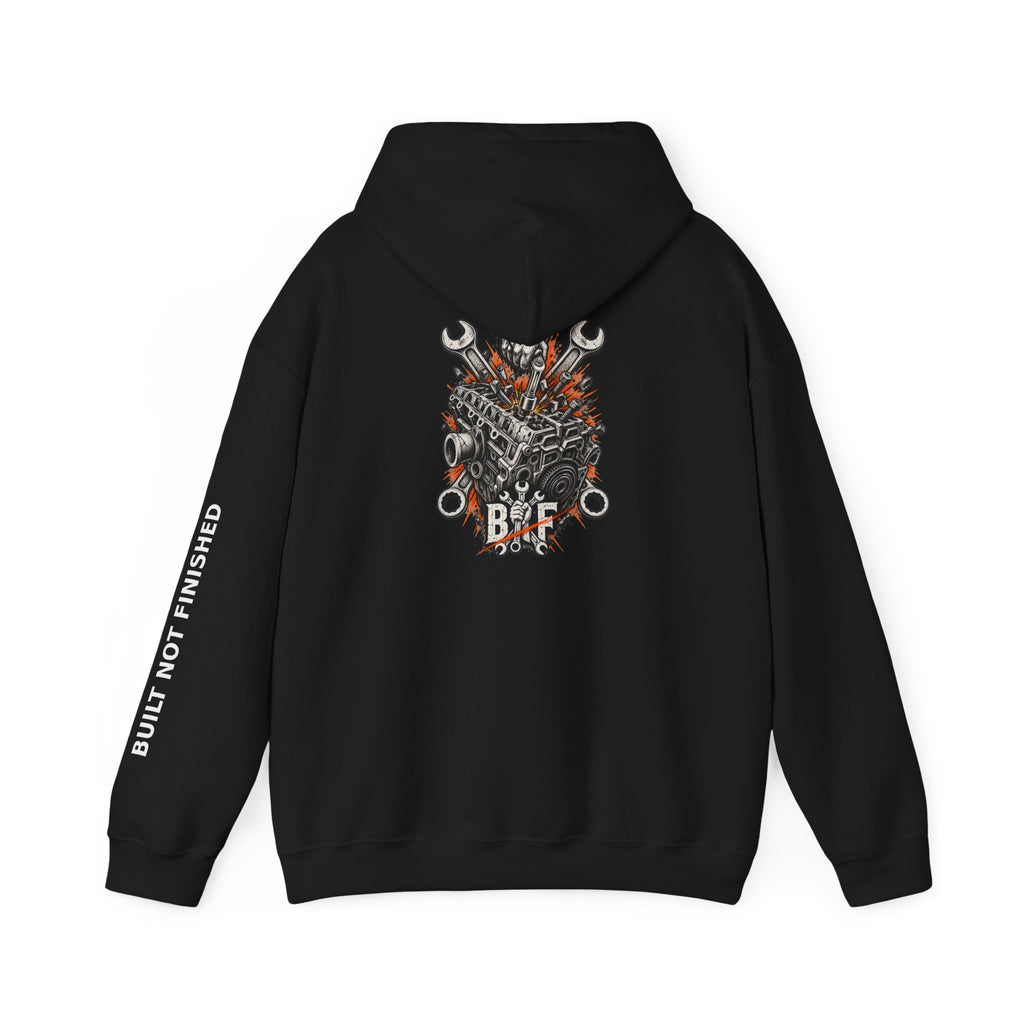 BNF Motorworks — Engine Breaker Back (Black Hoodie)