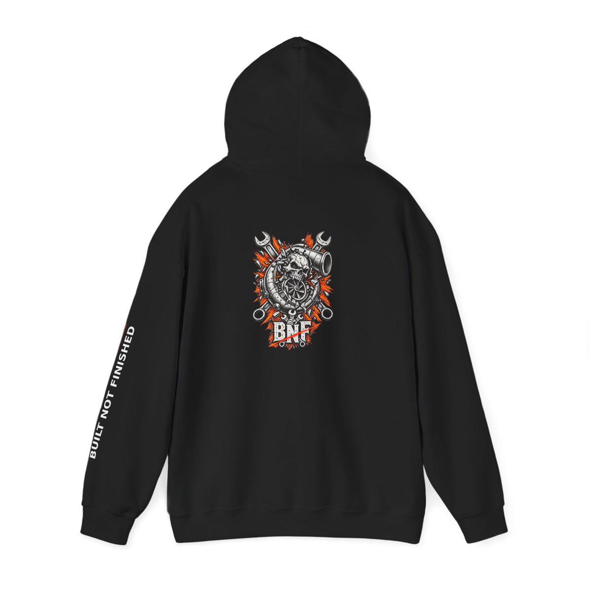 BNF Motorworks — Turbo Skull Back (Black Hoodie)