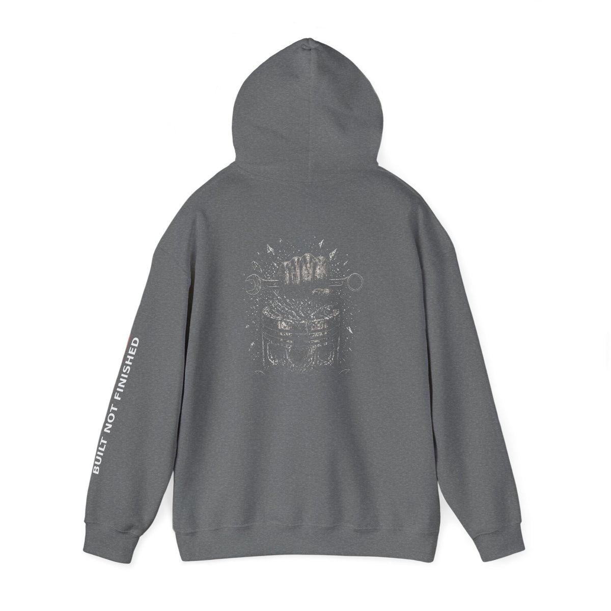 Built Not Finished Fist Motorcycle Helmet Hoodie — BNF Motorsports Streetwear