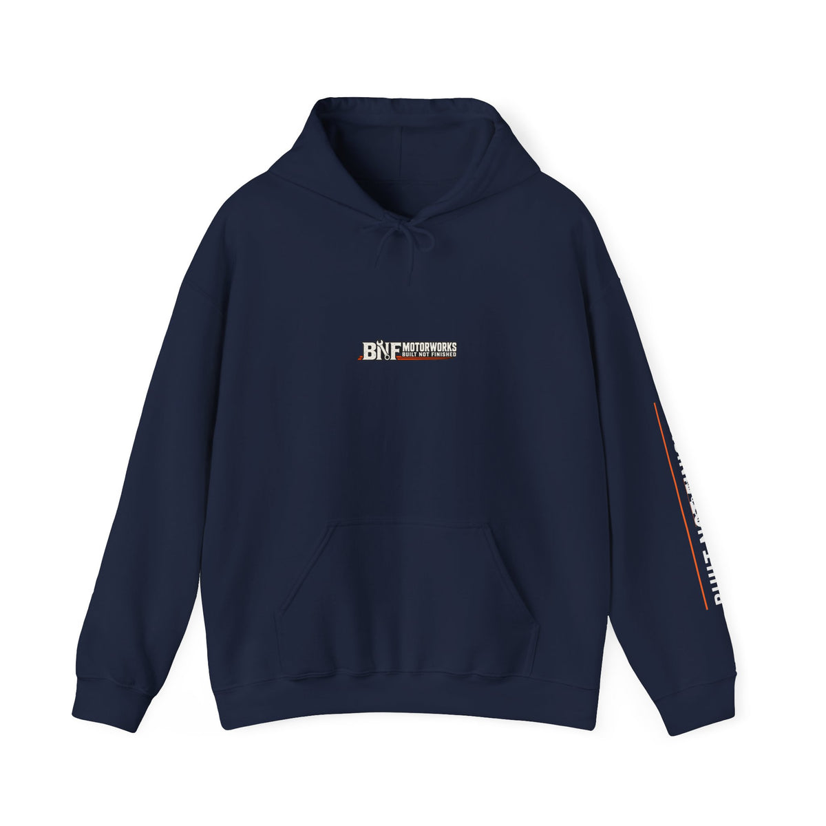 Motorcycle Skull Hoodie — "Built, Not Finished" Rider Sweatshirt