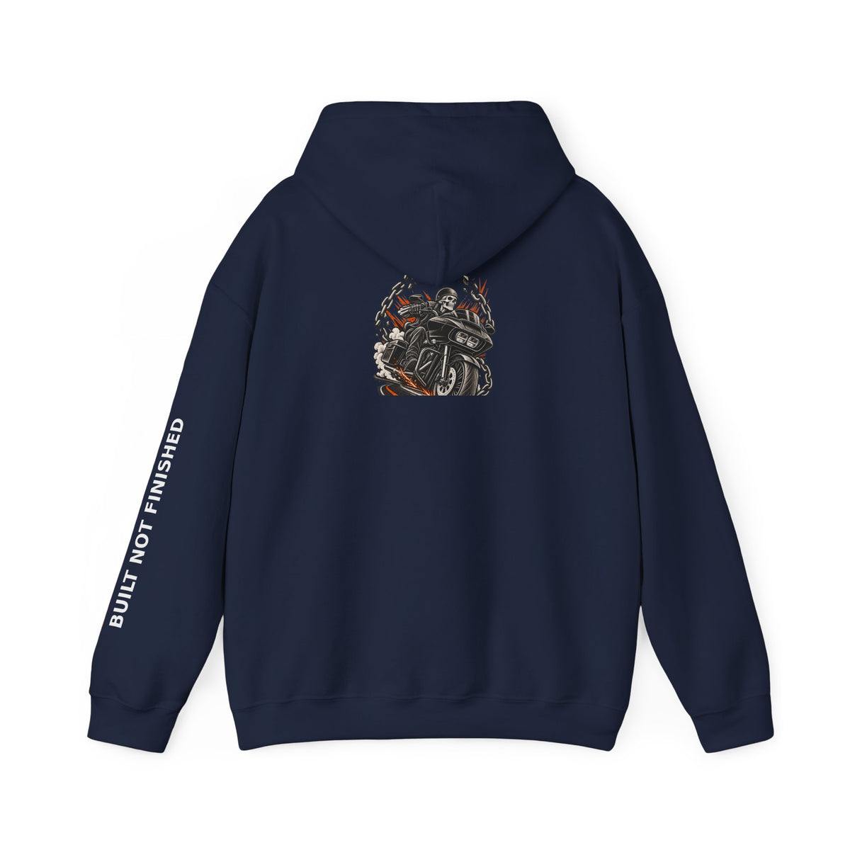 BNF Motorworks — Sharknose Rider Back (Black Hoodie)