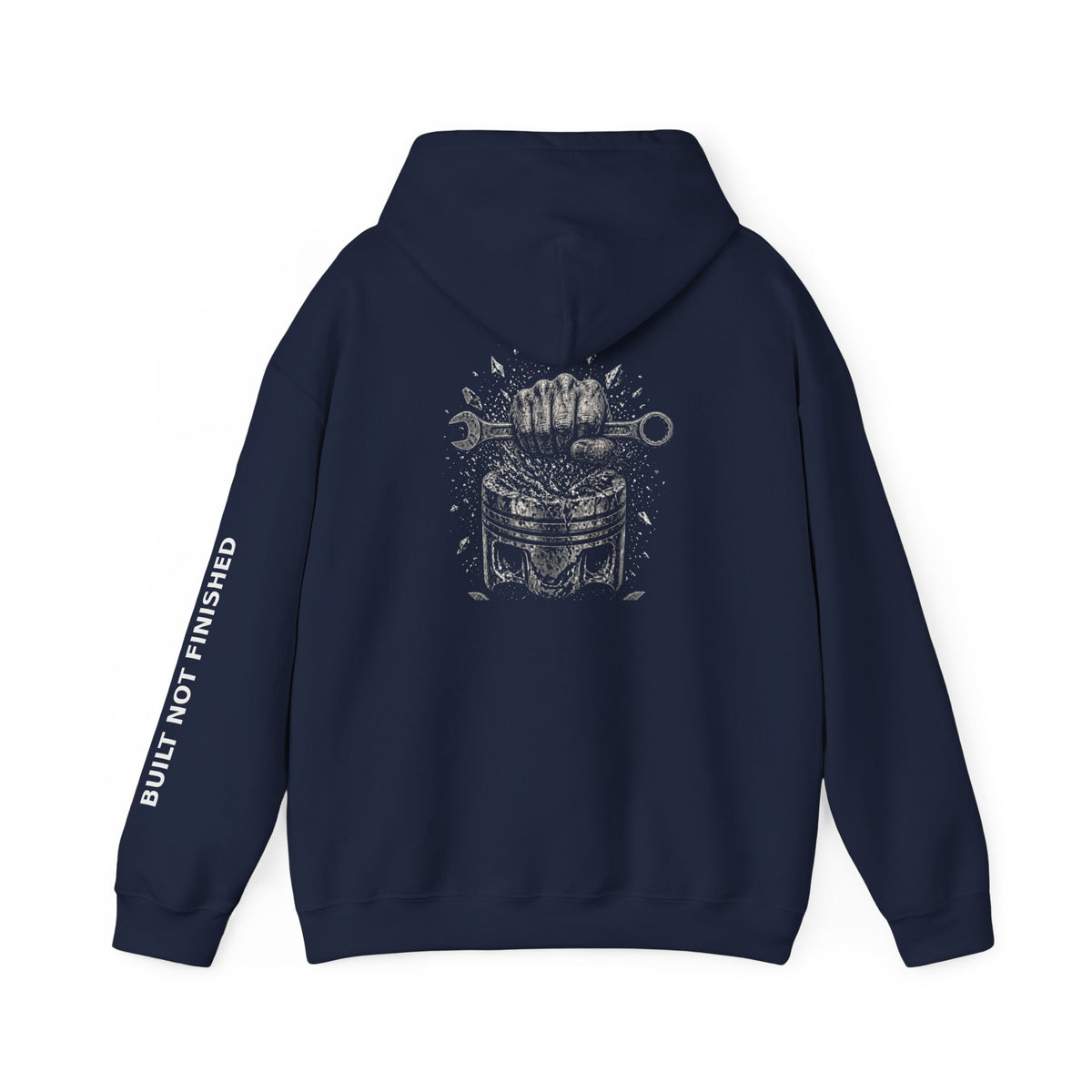 Built Not Finished Fist Motorcycle Helmet Hoodie — BNF Motorsports Streetwear