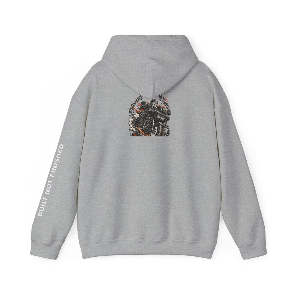 BNF Motorworks — Sharknose Rider Back (Black Hoodie)