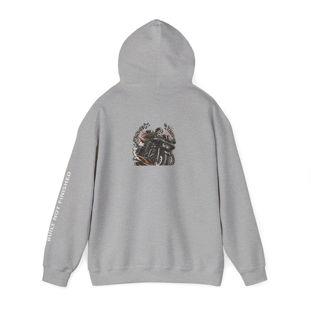 BNF Motorworks — Sharknose Rider Back (Black Hoodie)