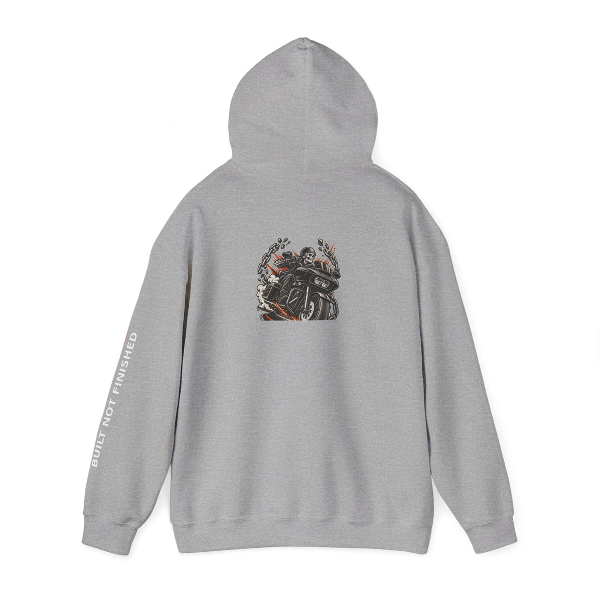 BNF Motorworks — Sharknose Rider Back (Black Hoodie)