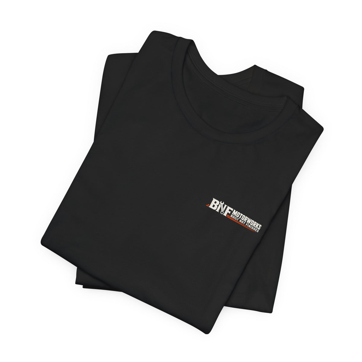 BNF Motorworks — Front Logo + Sleeve (Black Tee)