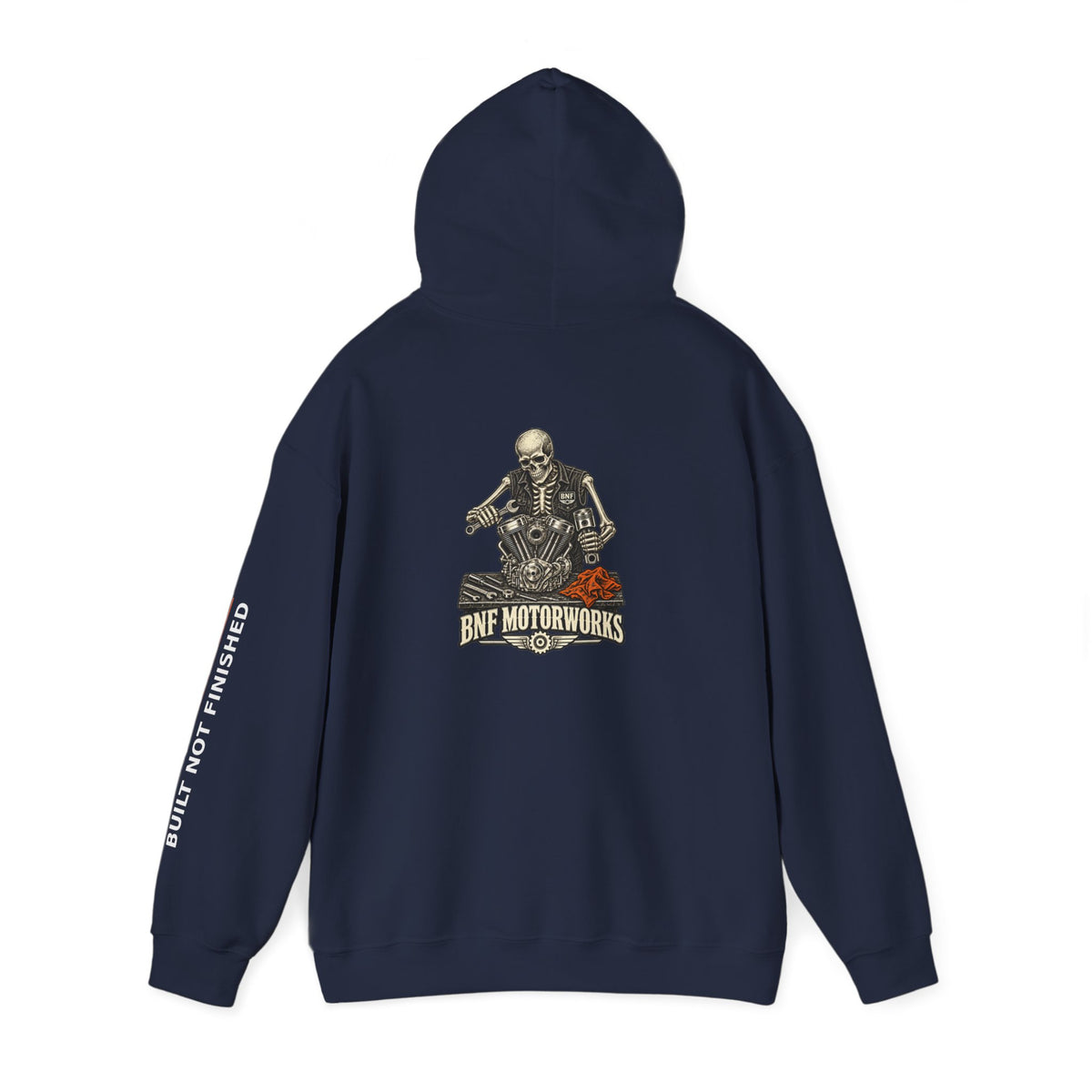 BNF Motorworks — Skeleton Mechanic Back Hoodie