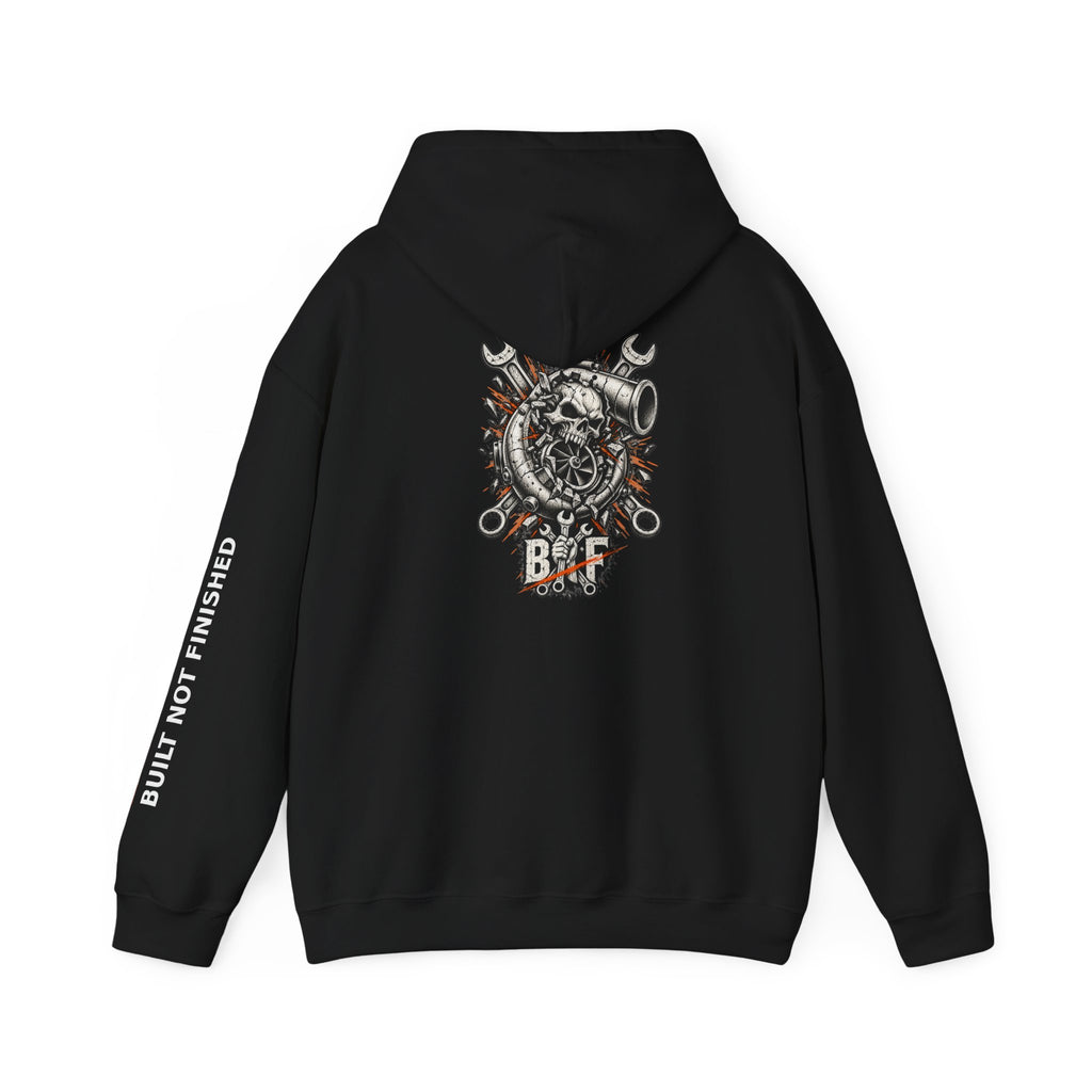 BNF Motorworks — Turbo Skull Back (Black Hoodie)