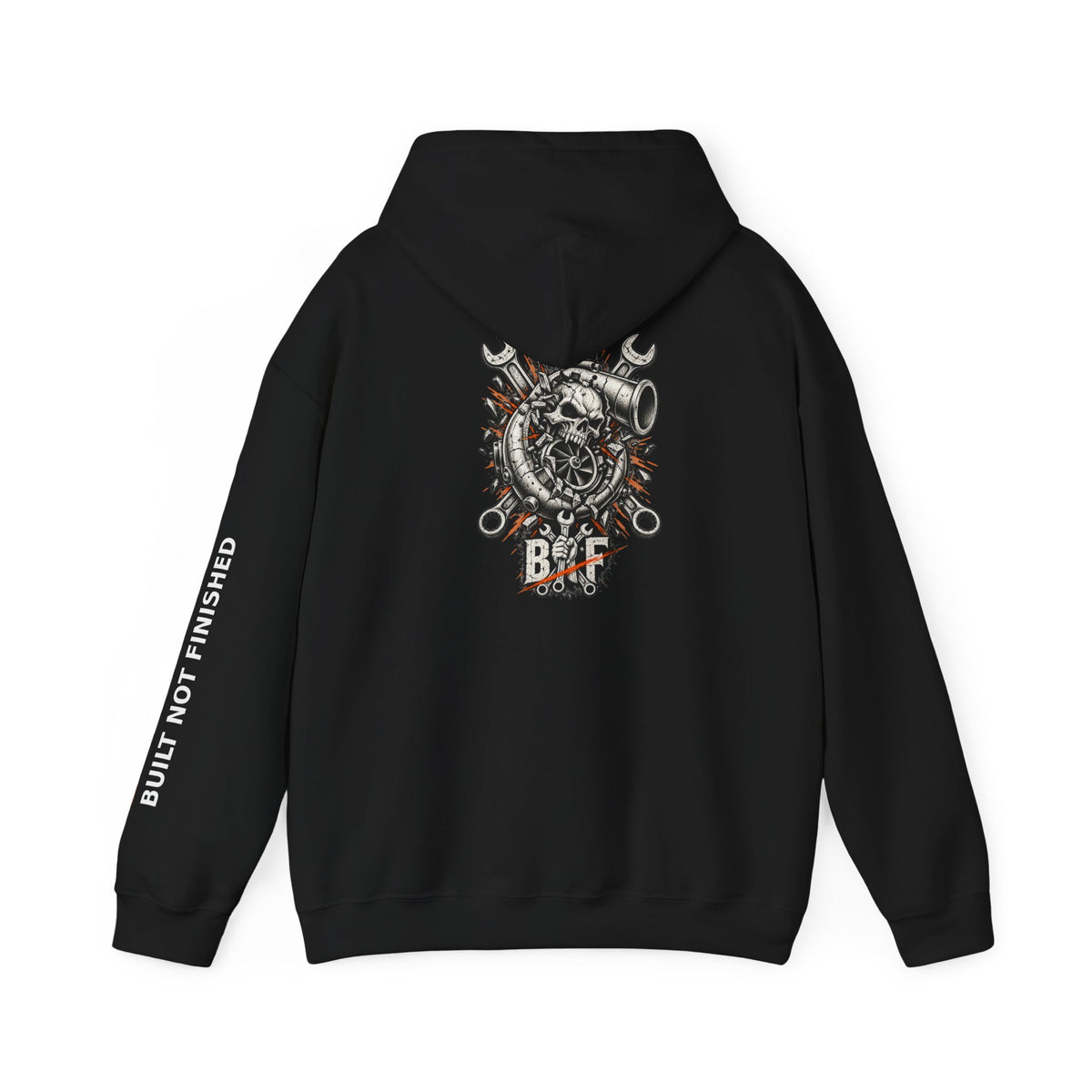 BNF Motorworks — Turbo Skull Back (Black Hoodie)