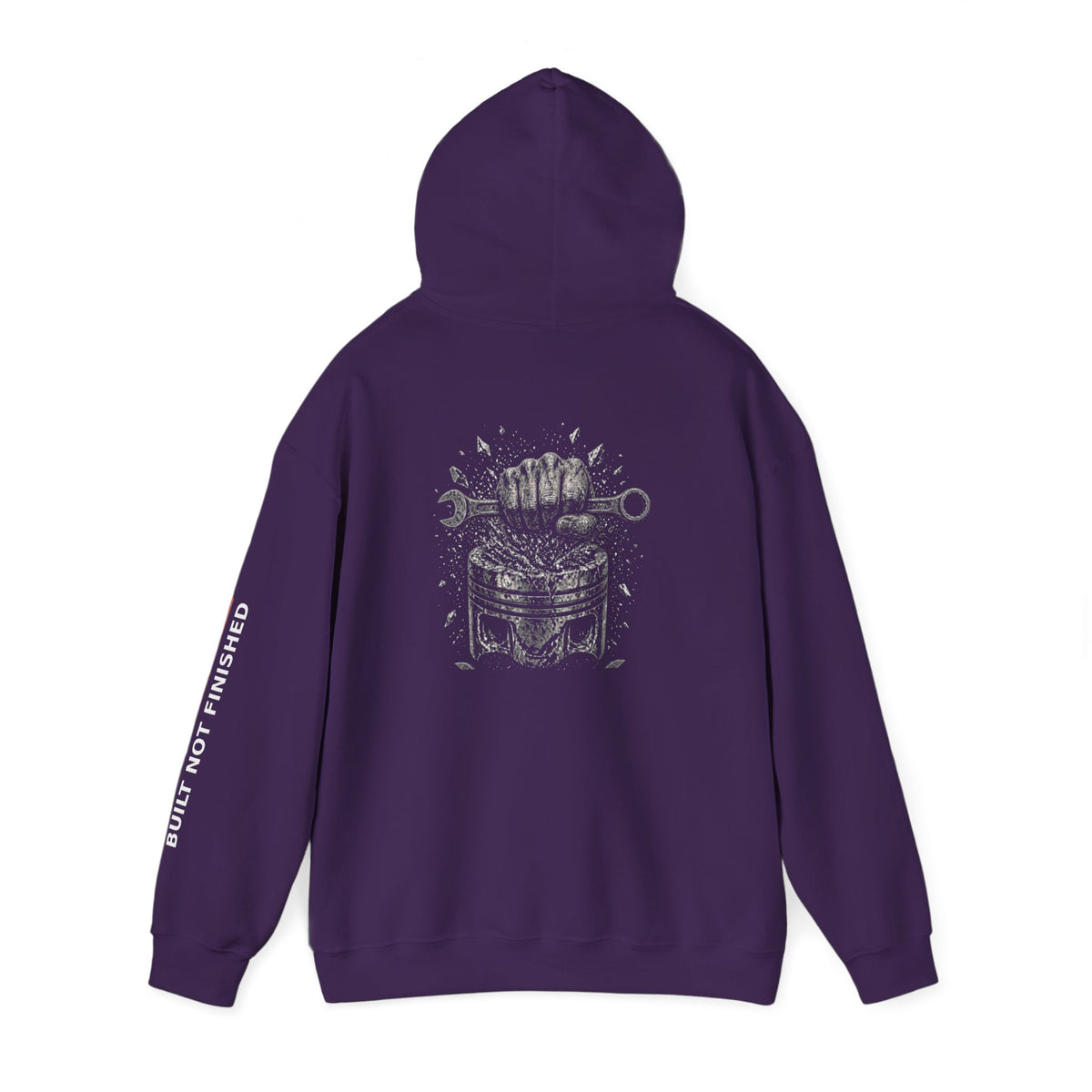 Built Not Finished Fist Motorcycle Helmet Hoodie — BNF Motorsports Streetwear