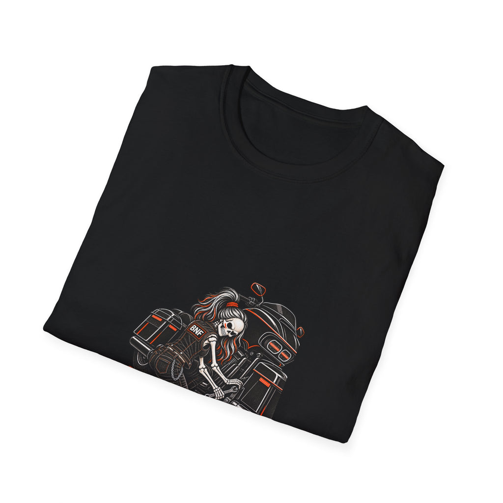 BNF Motorworks — Garage Girl Women’s Softstyle Tee | Black