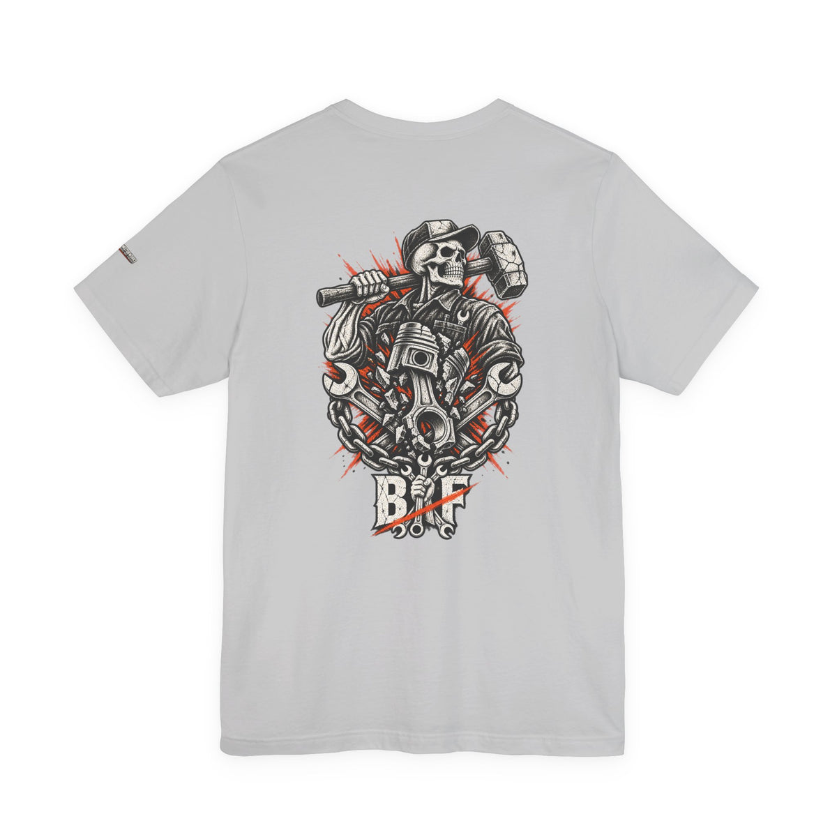 BNF Motorworks — Front Logo + Sleeve (Black Tee)