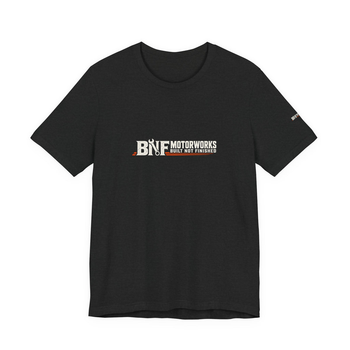 BNF Motorworks — Front Logo + Sleeve (Black Tee)