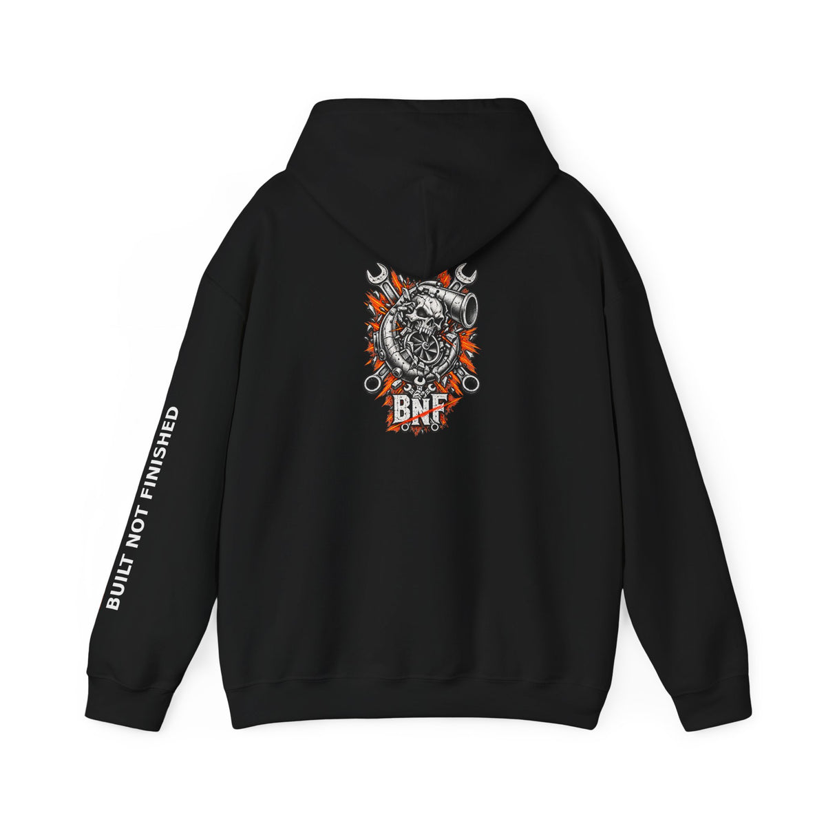 BNF Motorworks — Turbo Skull Back (Black Hoodie)