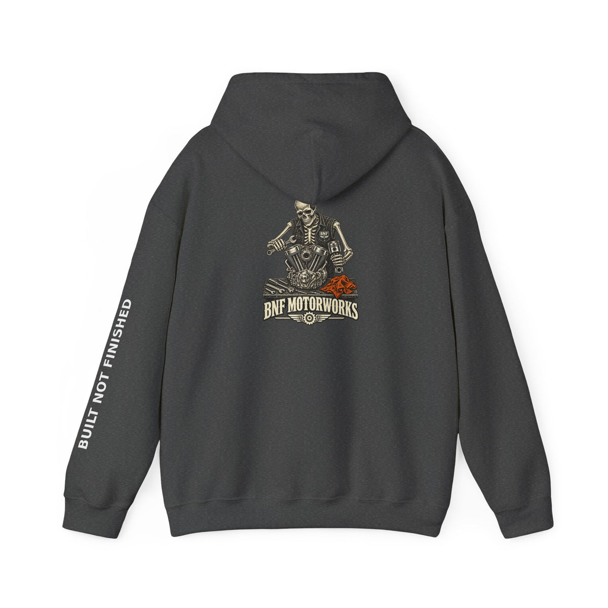 BNF Motorworks — Skeleton Mechanic Back Hoodie